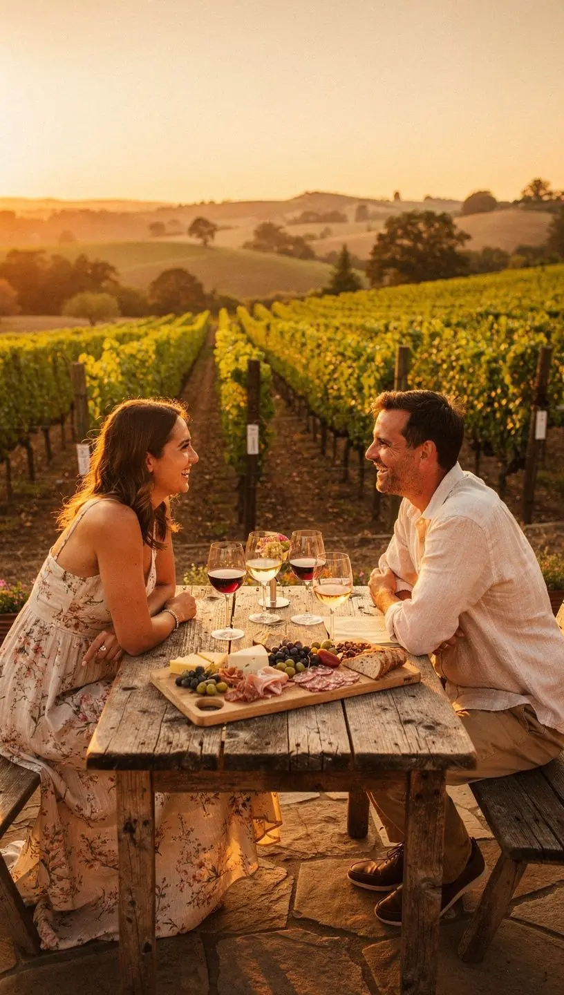 Золотой час в горах, когда солнце освещает вершины и создает волшебную атмосферу.